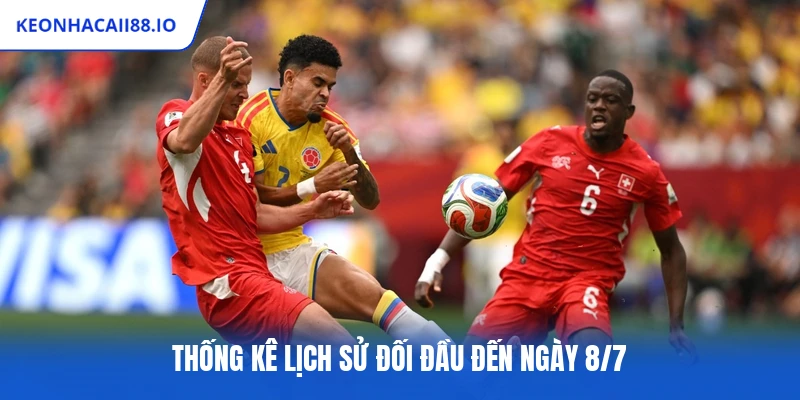 Thống kê lịch sử đối đầu đến ngày 8/7
